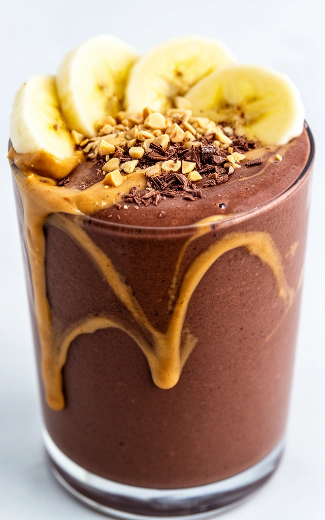How to Make the Perfect Chocolate Peanut Butter Banana Smoothie