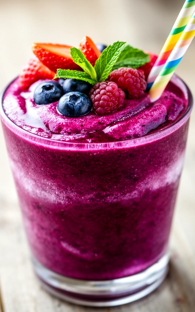 How to Perfectly Blend Your Frozen Berry Smoothie