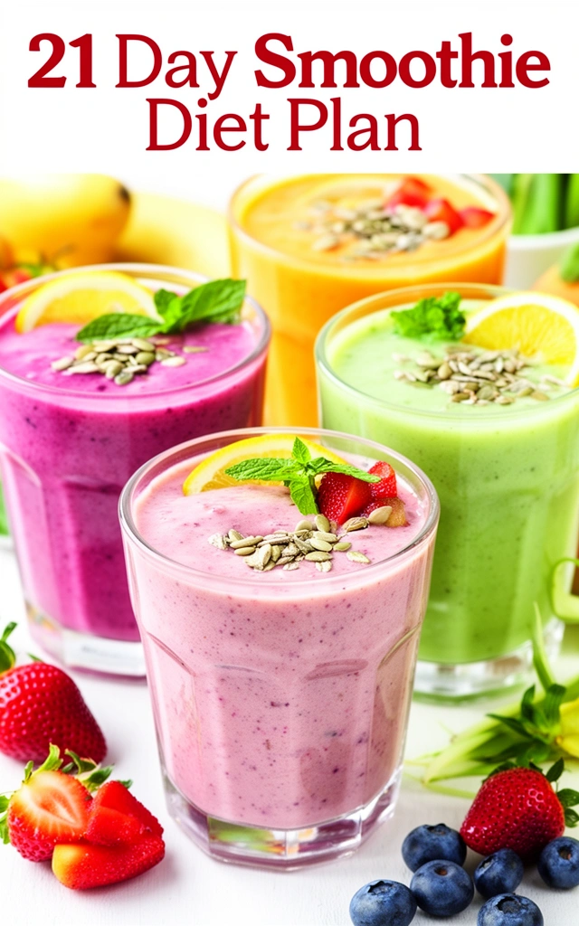 Sample 21 Day Smoothie Meal Plan