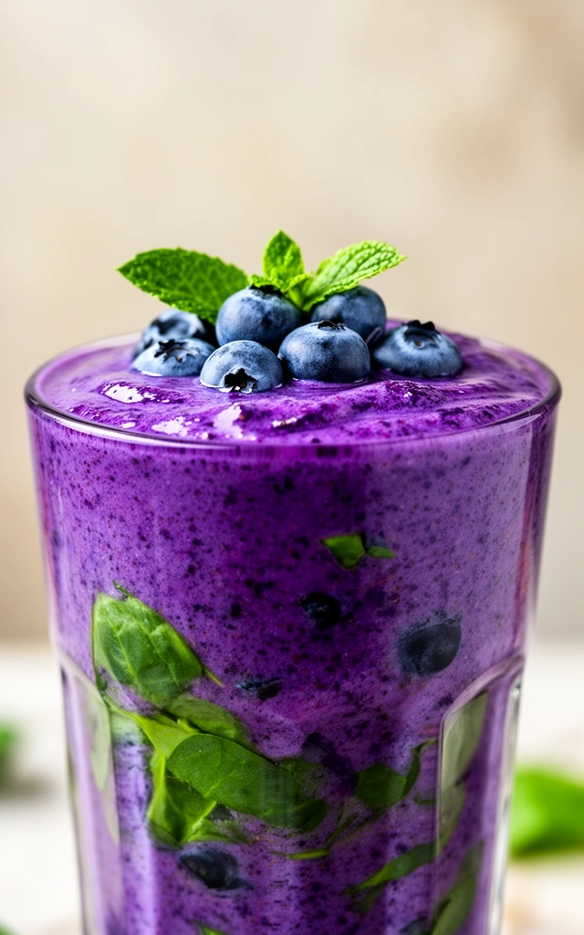 How to Make the Perfect Blueberry Spinach Smoothie