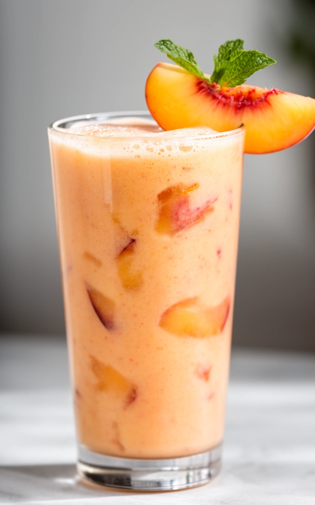 How to Make Your Peach Smoothie Step by Step